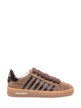 Dsquared2 Sneakers Marroni in Camoscio con Dettagli in Pelle - Dsquared2 | Lidia Shopping