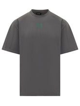 44 Label Group T-Shirt Grigia con Logo Ricamato Verde - 44 Label Group | Lidia Shopping