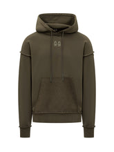 44 Label Group Felpa Hoodie Verde con Logo Ricamato - 44 Label Group | Lidia Shopping