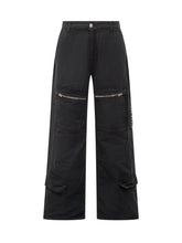 44 Label Group Pantaloni Cargo Neri con Tasche e Zip - 44 Label Group | Lidia Shopping