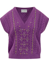 Des Phemmes lilac vest with jewel - Des Phemmes | Lidia Shopping