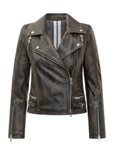 Sword Black Leather Biker Jacket - Promo Extra 10% | Lidia Shopping