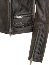 Sword Black Leather Biker Jacket - Promo Extra 10% | Lidia Shopping