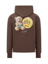 Barrow Brown Hoodie with Smiley Print - Barrow | Lidia Shopping