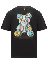 Barrow Black T-shirt with Curved Logo and Emoji - Barrow | Lidia Shopping