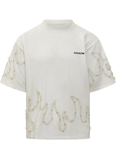 Barrow White Beaded Flame T-shirt - Barrow | Lidia Shopping