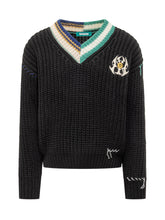 Barrow Black V-Neck Sweater - Barrow | Lidia Shopping