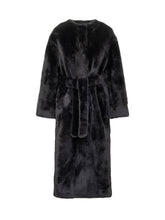 Valentini Cappotto Lungo in Pelliccia con Cintura - Promo Extra 10% | Lidia Shopping