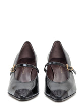 Roberta Festa Black Leather Mary Jane Pumps - Promo Extra 10% | Lidia Shopping