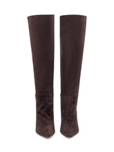 Brown Suede High Boots Roberto Festa - Promo Extra 10% | Lidia Shopping