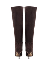 Brown Suede High Boots Roberto Festa - Promo Extra 10% | Lidia Shopping
