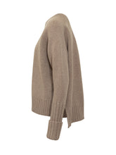 ory Burch Maglione Beige in Lana con Logo Ricamato - Saldi | Lidia Shopping