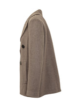 Tory Burch Cappotto Doppiopetto in Lana Beige - Saldi | Lidia Shopping