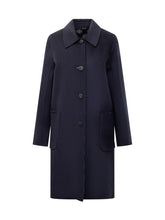 Tory Burch Navy Blue Wool Coat - Promo Women | Lidia Shopping