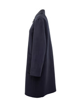 Tory Burch Navy Blue Wool Coat - Promo Women | Lidia Shopping