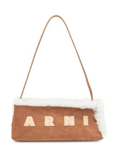 Borsa In Shearling E Camoscio Marrone Marni - Marni | Lidia Shopping