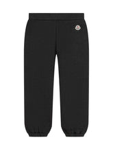 Moncler Kids Pantaloni Neri in Felpa con Logo - Fall/Winter 2025 - On Sale - Bambino | Lidia Shopping