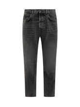 Amish Jeans Neri Dritti in Denim Vintage - Amish | Lidia Shopping