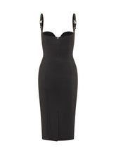 Abito Elisabetta Franchi Tubino Nero con Dettaglio Brillantini - Elisabetta Franchi | Lidia Shopping