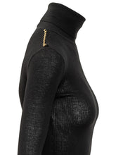 Elisabetta Franchi Dolcevita Nero con Logo Stampato - Elisabetta Franchi | Lidia Shopping