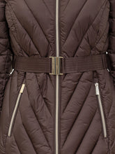 Michael Kors Piumino Marrone con Cintura e Collo in Pelliccia - Michael Michael Kors | Lidia Shopping