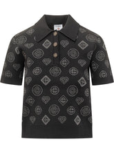 Casablanca Knit Polo with Monogram Pattern - Casablanca | Lidia Shopping