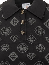 Casablanca Knit Polo with Monogram Pattern - Casablanca | Lidia Shopping