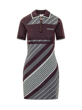 Casablanca Short Polo Dress with Two-Tone Stripes - Casablanca | Lidia Shopping