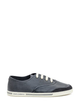 Dolce & Gabbana Vit Back Sneakers in Blue Leather - Dolce & Gabbana | Lidia Shopping
