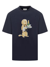 Drole de Monsieur T-shirt Blu Dog Waiter - Drole De Monsieur | Lidia Shopping