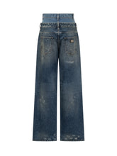Dolce & Gabbana High-Waist Jeans with Double Effect - Dolce & Gabbana | Lidia Shopping