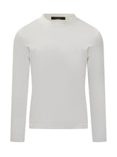 Slowear Maglia Bianca In Cotone A Maniche Lunghe - Fall/Winter 2025 - On Sale - Uomo | Lidia Shopping