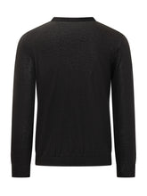 Slowear Maglia Nera In Lana Leggera A Maniche Lunghe - Fall/Winter 2025 - On Sale - Uomo | Lidia Shopping