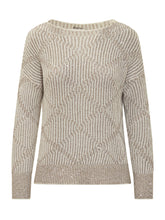 Exterior Sweater with Lurex Yarn and Geometric Pattern - Exterior | Lidia Shopping