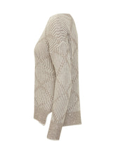 Exterior Sweater with Lurex Yarn and Geometric Pattern - Exterior | Lidia Shopping