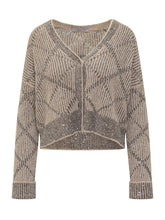 Exterior Geometric Lurex Cardigan - Exterior | Lidia Shopping