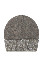 Exterior Beanie in Lana Marrone con Paillettes - Exterior | Lidia Shopping