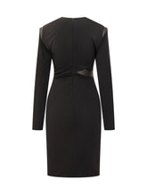 Versace Black Draped Dress with Deep Neckline - Promo Extra 10% | Lidia Shopping