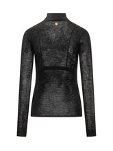 Versace Sheer Black Turtleneck - Promo Extra 10% | Lidia Shopping