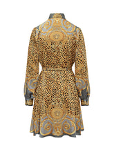 Versace Silk Mini Dress with Baroque Animalier Print - Promo Extra 10% | Lidia Shopping