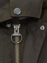 Barbour Green Waxed Jacket with Velvet Collar - Barbour | Lidia Shopping