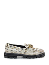 Kurt Geiger White Leather Loafer with Studs - Kurt Geiger | Lidia Shopping