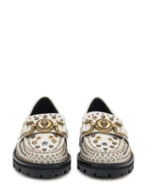 Kurt Geiger White Leather Loafer with Studs - Kurt Geiger | Lidia Shopping