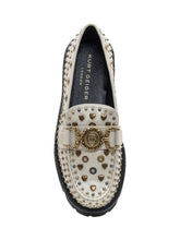 Kurt Geiger White Leather Loafer with Studs - Kurt Geiger | Lidia Shopping