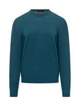Maglia Girocollo in Lana Filippo De Laurentiis Verde Petrolio - Fall/Winter 2025 - On Sale - Uomo | Lidia Shopping