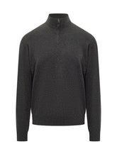 Maglia in Lana Filippo De Laurentiis con Mezza Zip Grigia - Fall/Winter 2025 - On Sale - Uomo | Lidia Shopping