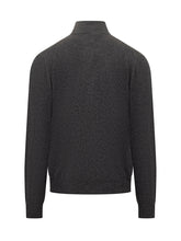 Maglia in Lana Filippo De Laurentiis con Mezza Zip Grigia - Fall/Winter 2025 - On Sale - Uomo | Lidia Shopping