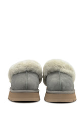 UGG Pantofole W Disquette in Shearling Grigio - Promo Extra 10% | Lidia Shopping