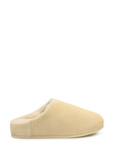 UGG Beige Suede Slippers with Shearling Lining - Promo Extra 10% | Lidia Shopping