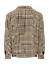 Amaranto Checked Jacket with Flap Pockets - Amaranto | Lidia Shopping